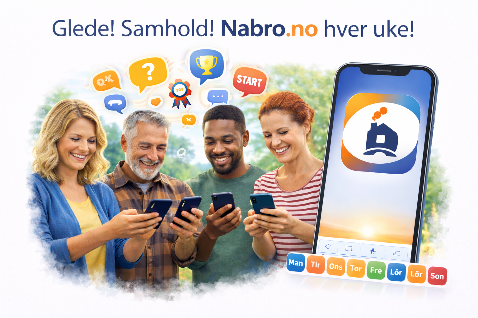 Nabro-appen – glede, samhold og fellesskap hver uke